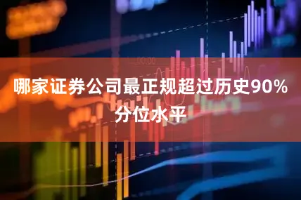 哪家证券公司最正规超过历史90%分位水平
